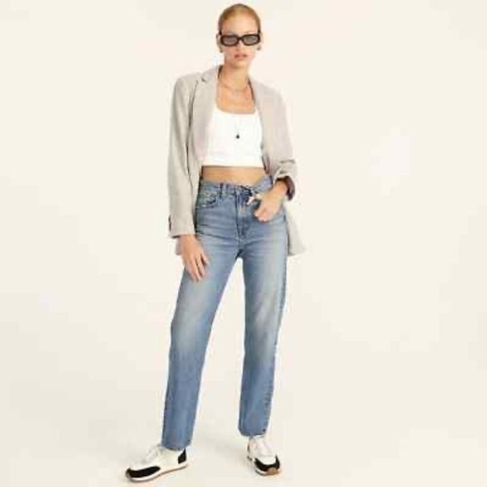 NWT J.Crew Point Sur Vista Straight Leg Jeans Womens 29 Medium Vintage Wash